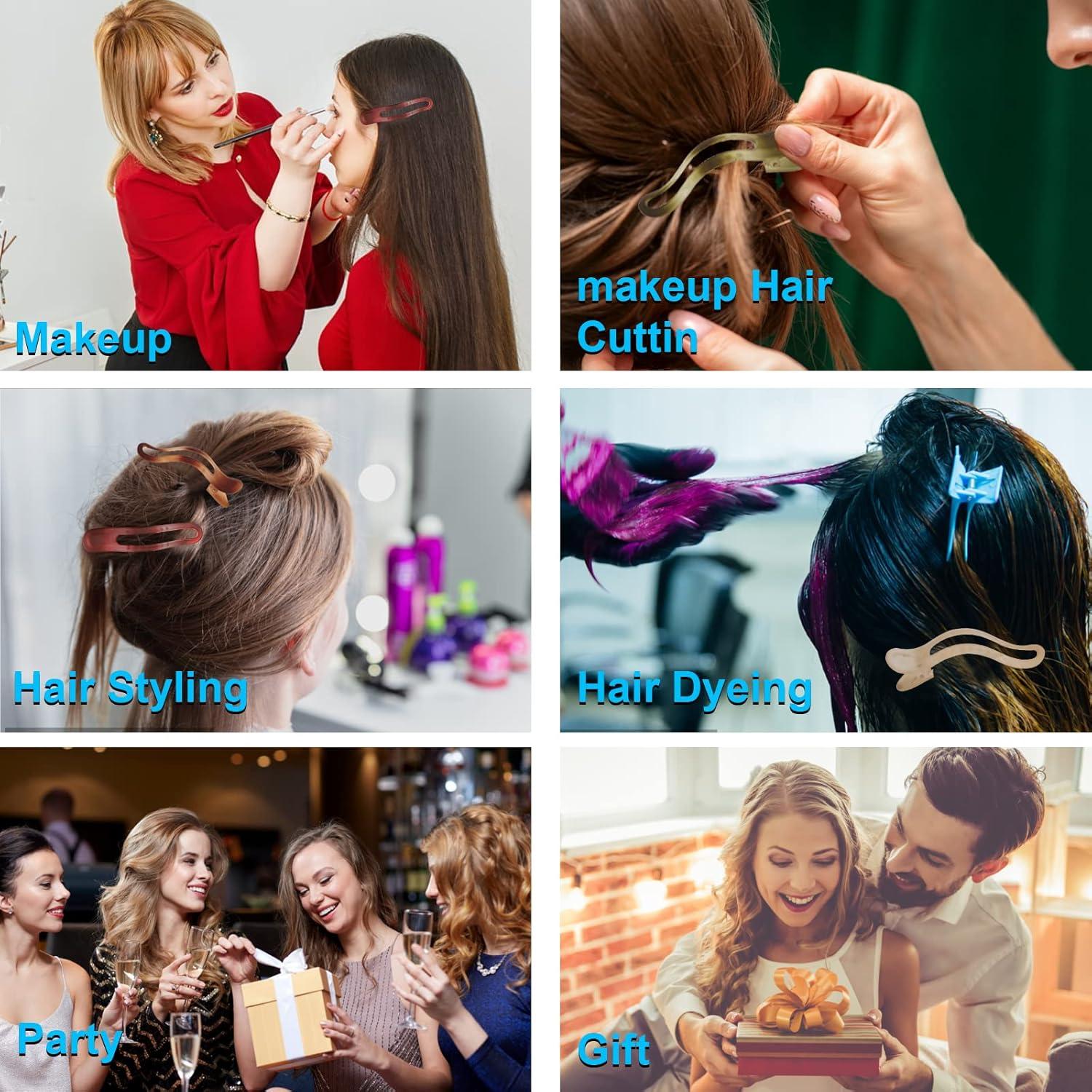 Pinzas de Sección de Cabello EWSNM - 8 Clips Antideslizantes