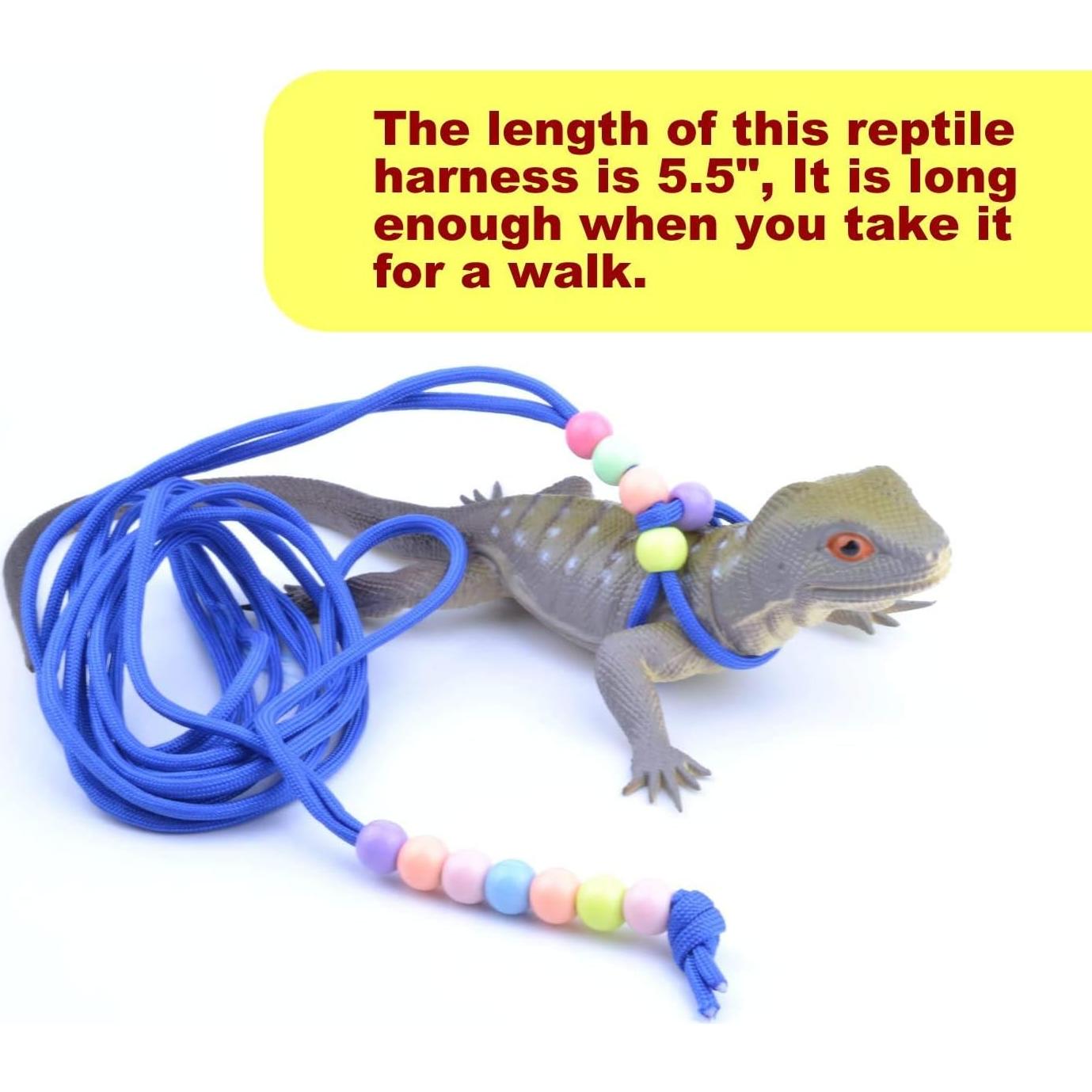 Arnés Correa Ajustable Nylon Pranovo 1.68m para Reptiles