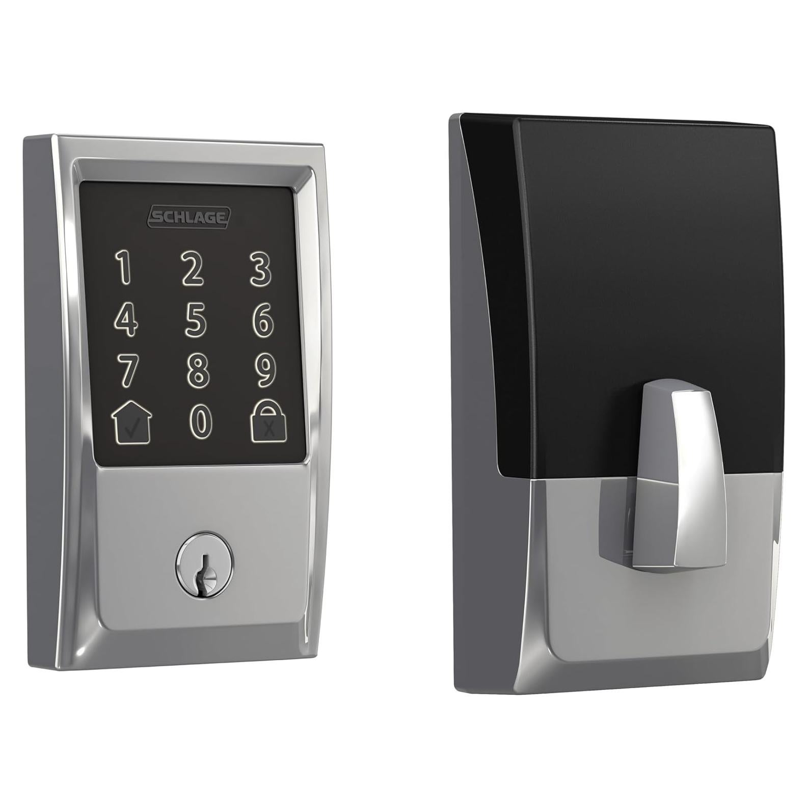 Cerradura Inteligente WiFi Schlage Encode Century Cromo