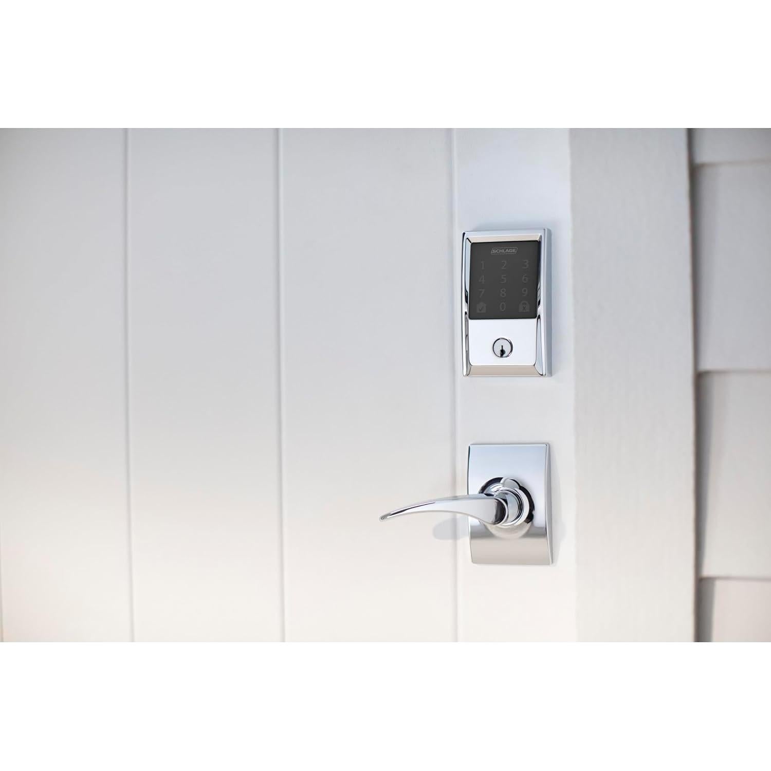 Cerradura Inteligente WiFi Schlage Encode Century Cromo