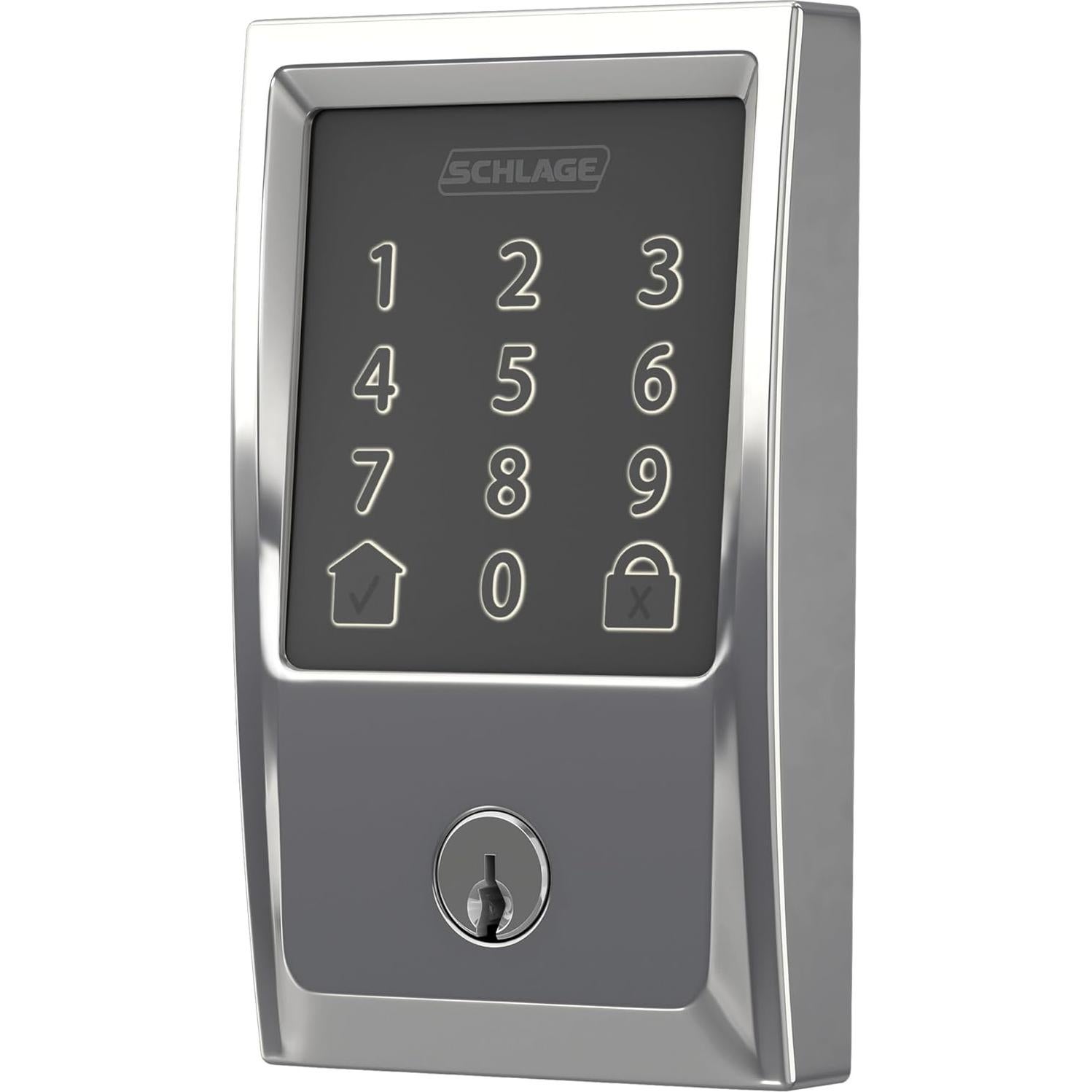 Cerradura Inteligente WiFi Schlage Encode Century Cromo