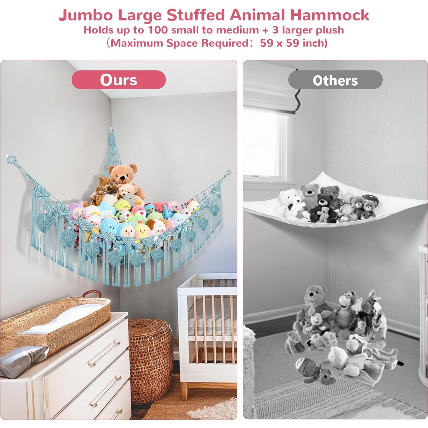 Hamaca Jumbo iHansee para Animales de Peluche 210.8x149.9 cm