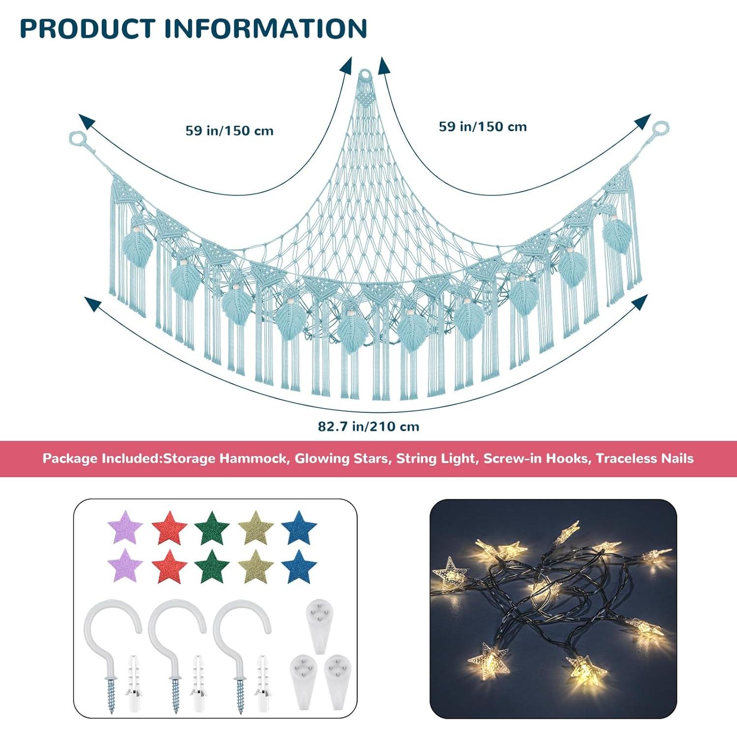 Hamaca Jumbo iHansee para Animales de Peluche 210.8x149.9 cm