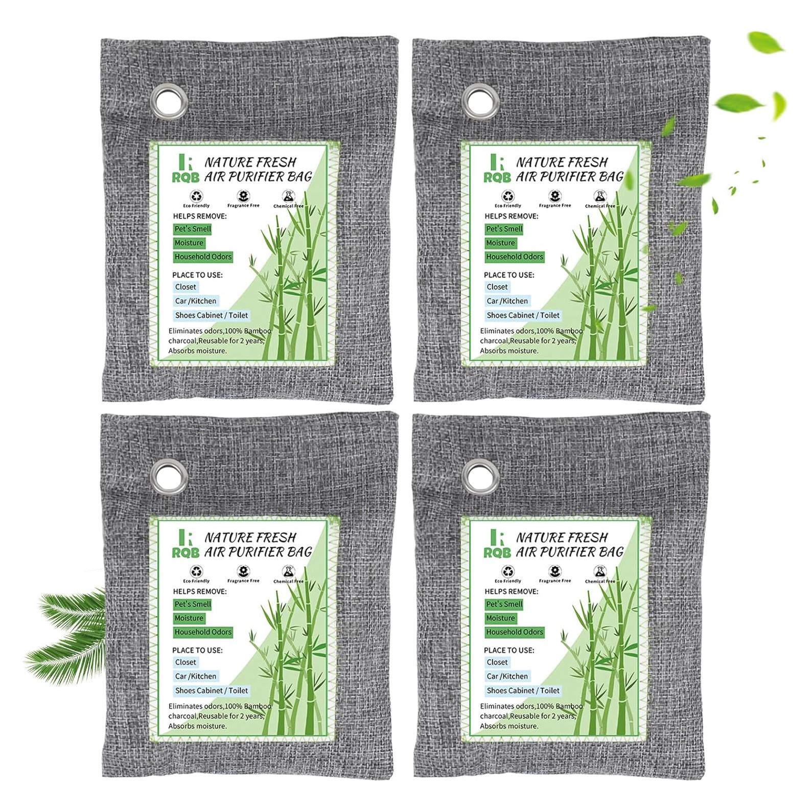 Paquete de 4 Bolsas de Carbón Activado Nature Fresh 200g