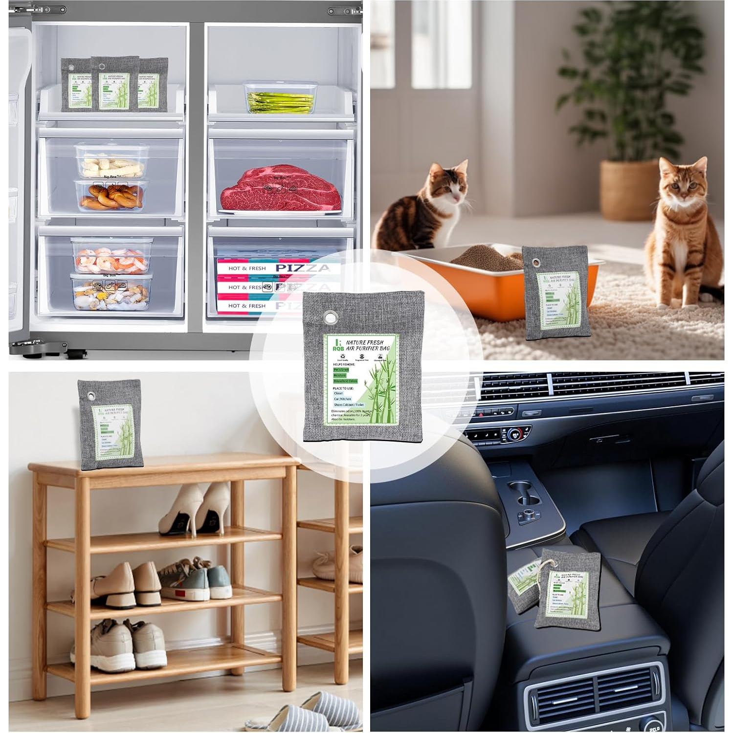 Paquete de 4 Bolsas de Carbón Activado Nature Fresh 200g