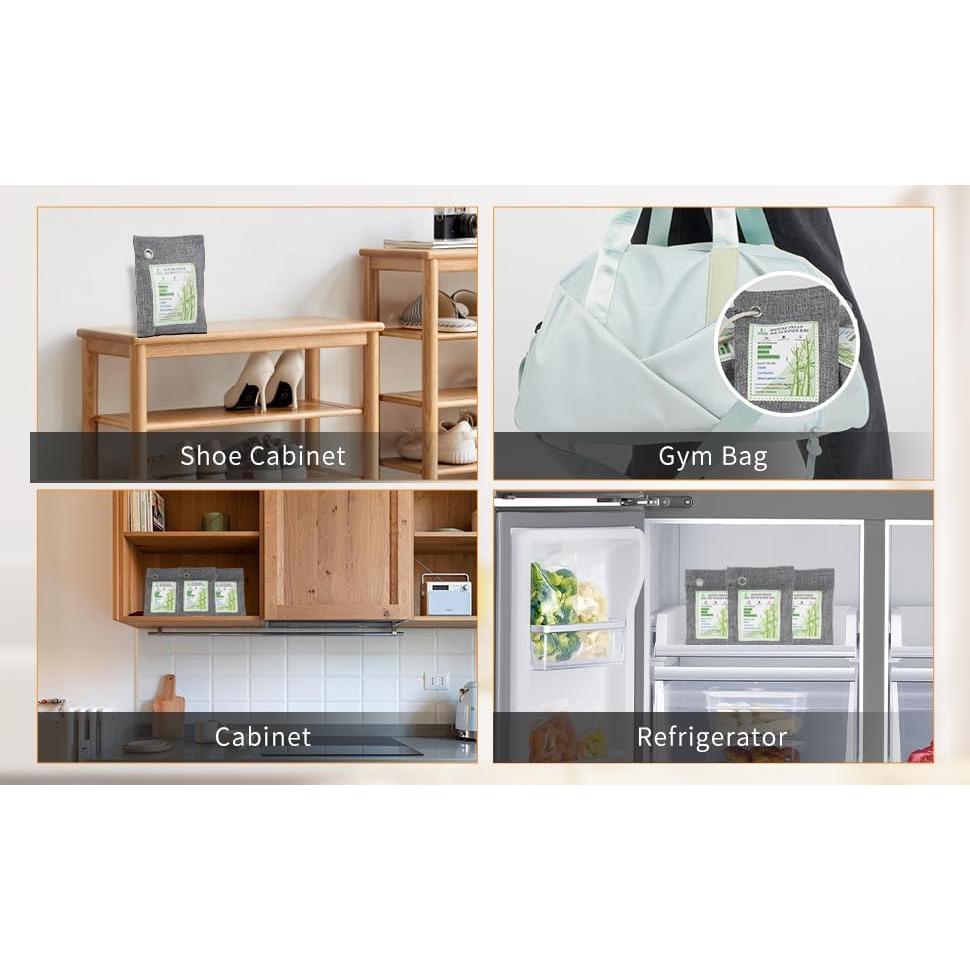 Paquete de 4 Bolsas de Carbón Activado Nature Fresh 200g