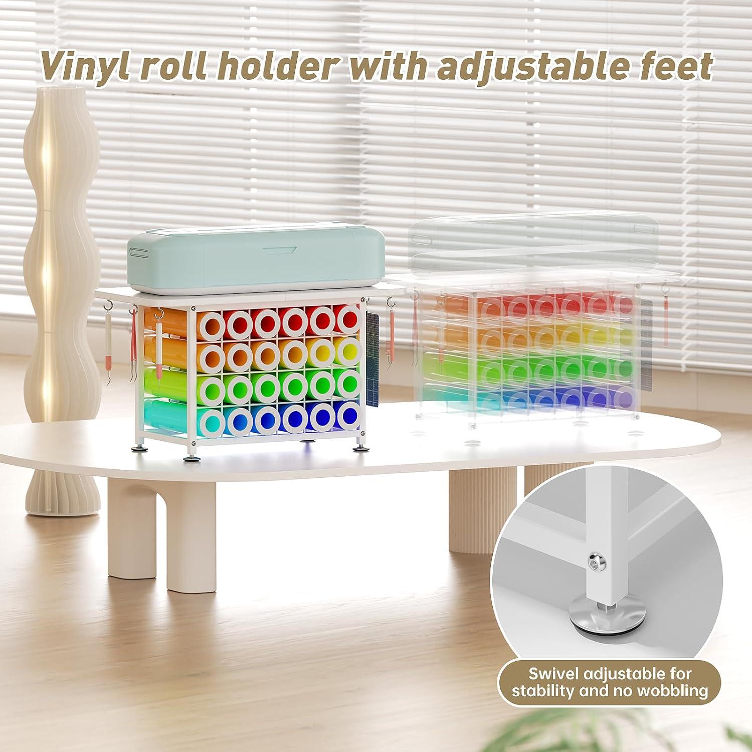 Carro Organizador de Artesanía ZHOOGE con 24 Soportes Vinilo