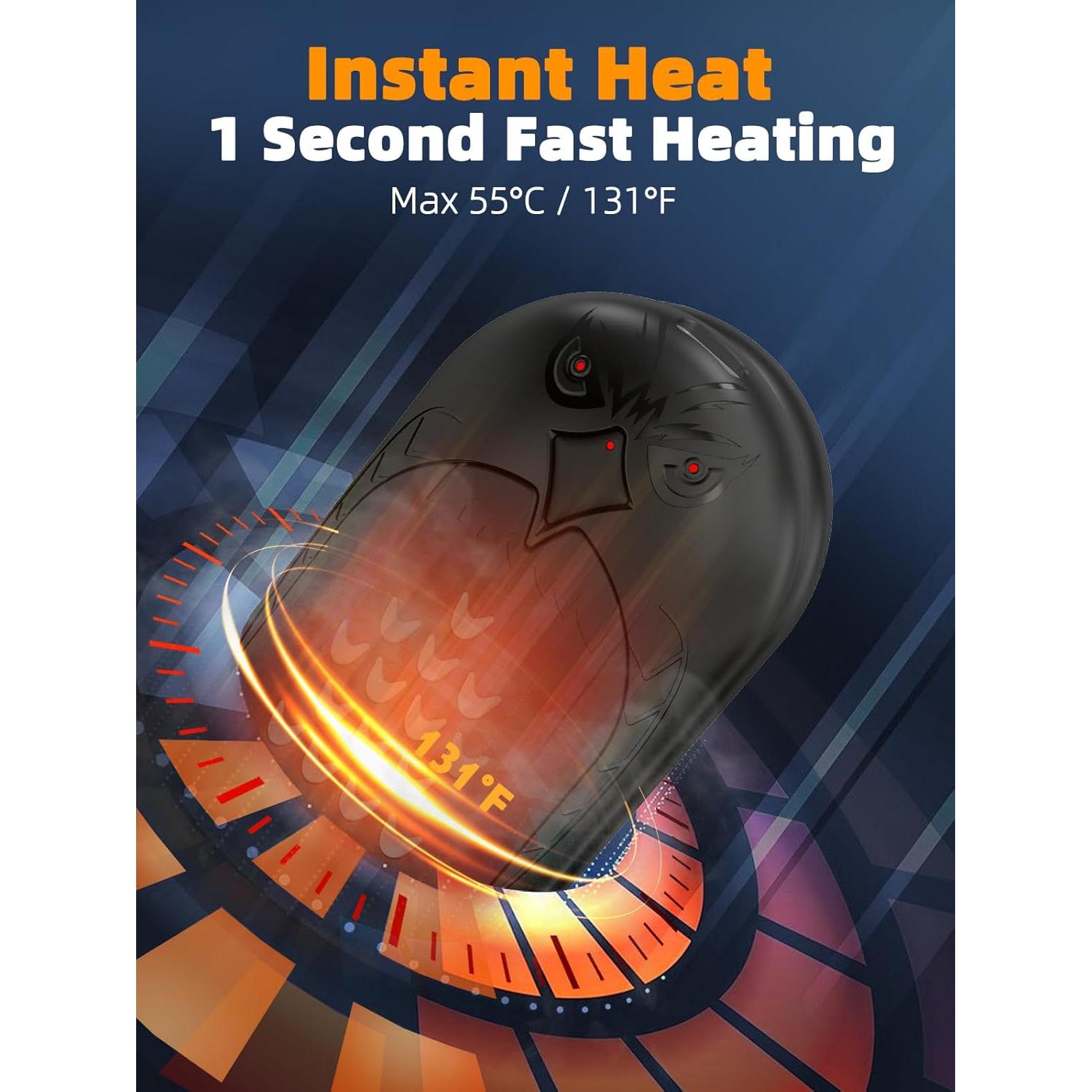 Calentadores de Manos Recargables ITSHINY 6000mAh 2-en-1