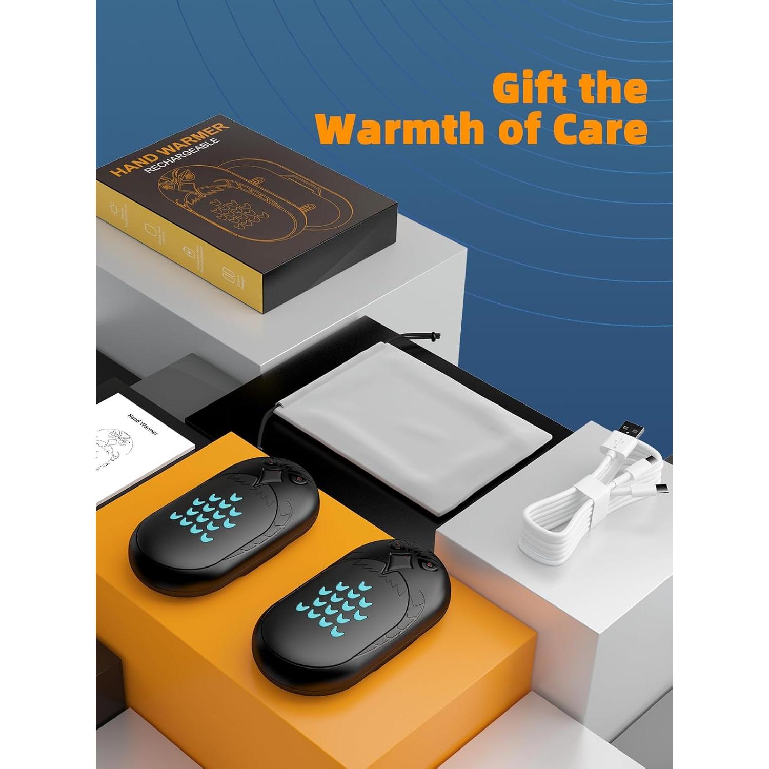 Calentadores de Manos Recargables ITSHINY 6000mAh 2-en-1