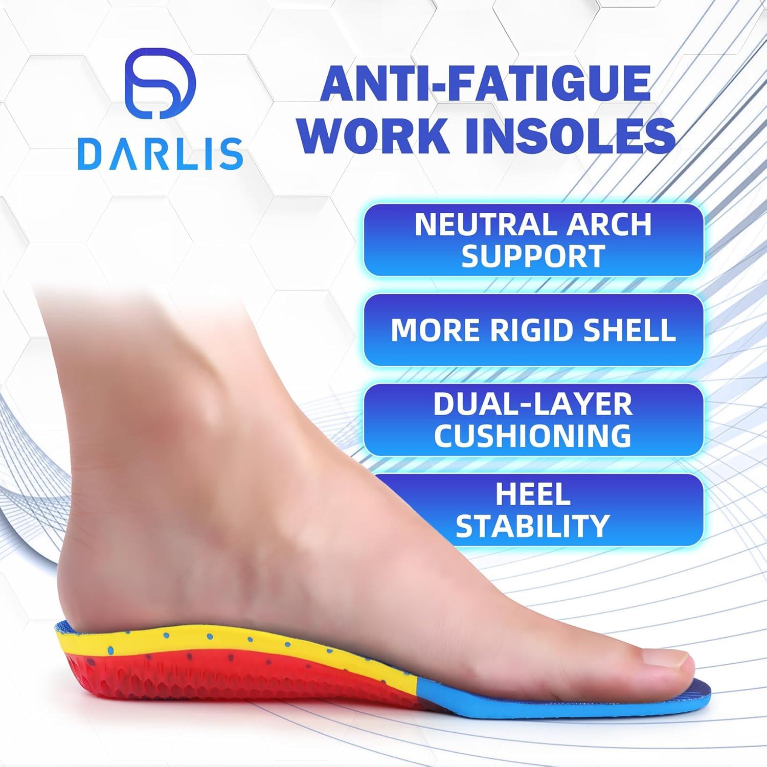 Plantillas de Soporte Pesado DARLIS 220 lbs Alivio Dolor