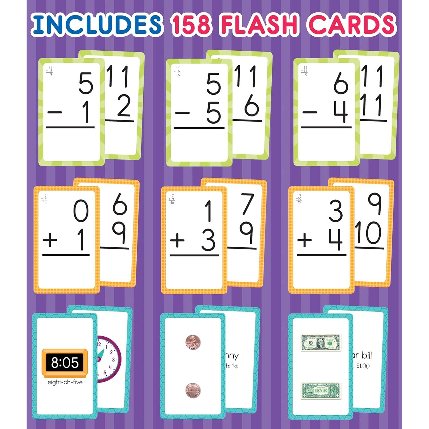 Tarjetas de Flash Matemáticas Carson Dellosa 158 Piezas 6+ Años