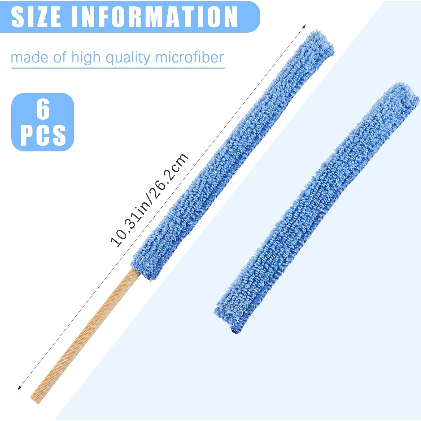 Honeydak 6 Piezas Varillas Microfibra Limpieza Automóviles