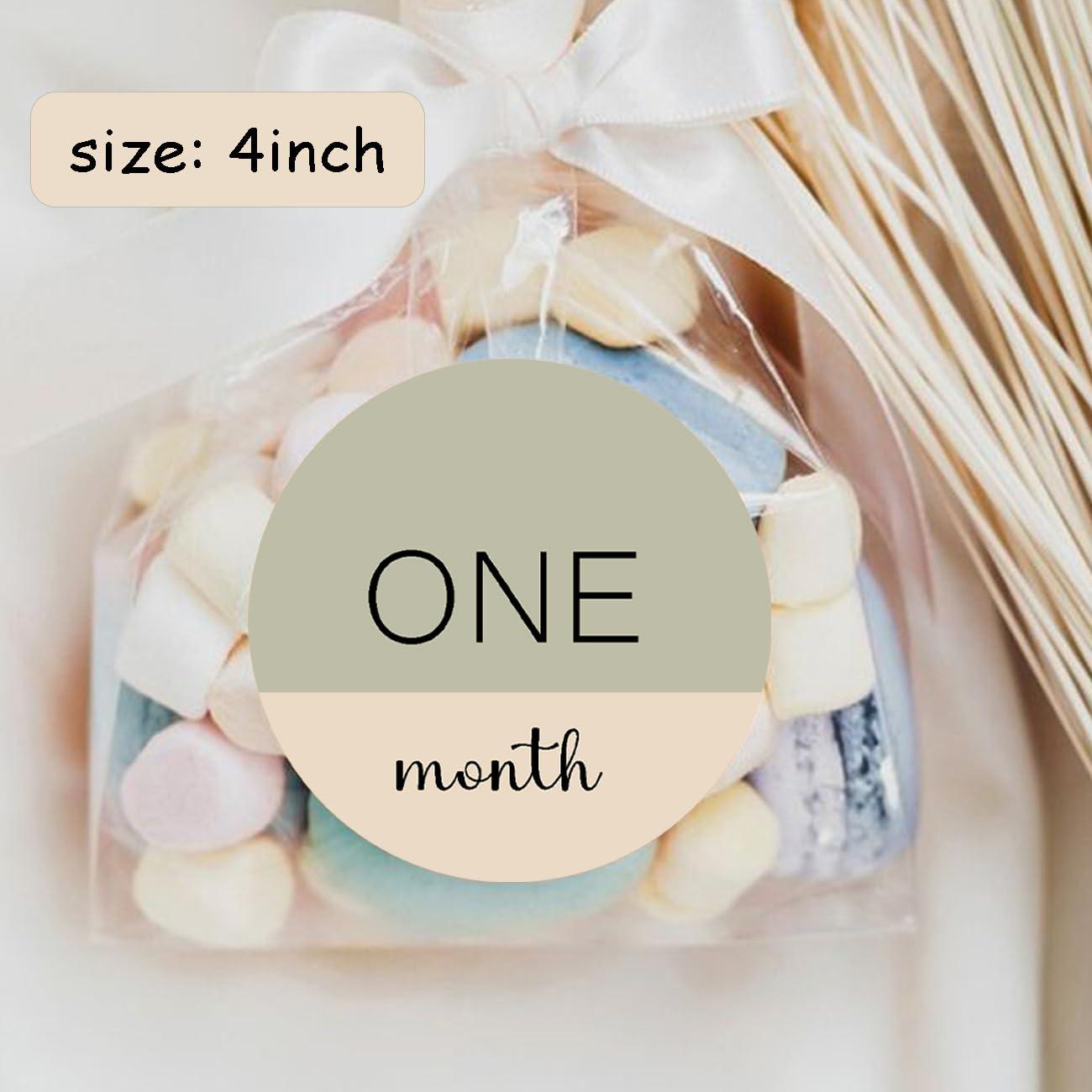 Círculos de Hitos Mensuales para Bebés Cephira - 6 Señales de Madera