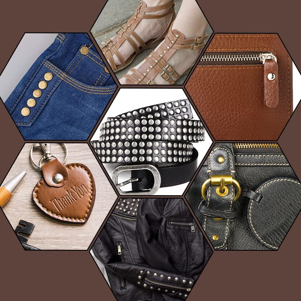 Kit de Remaches de Cuero TLKKUE 240 Piezas con Martillo