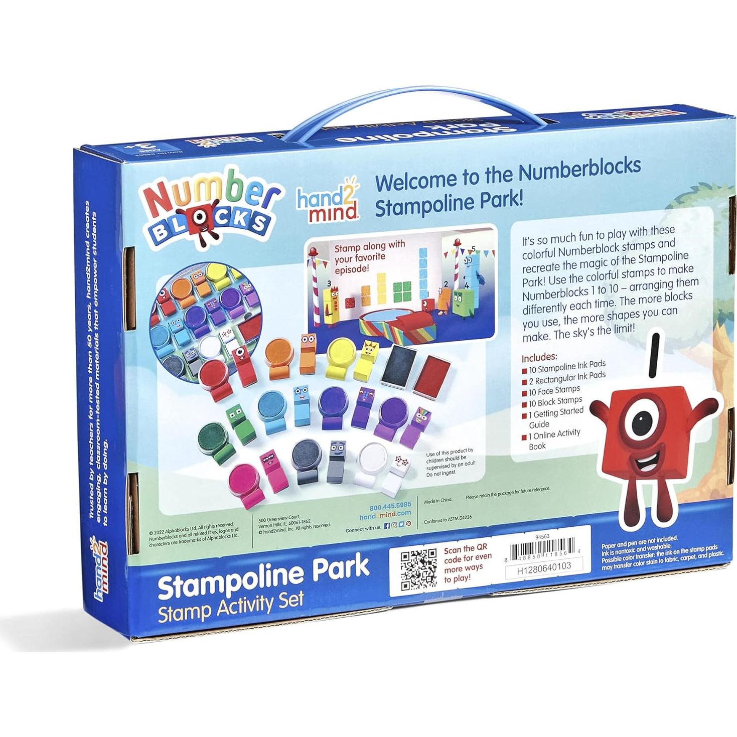 Set de Actividad de Estampado Numberblocks hand2mind - 20 Estampas