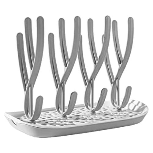 Estante para Secar Biberones PandaEar - Gris, Portátil, BPA Free