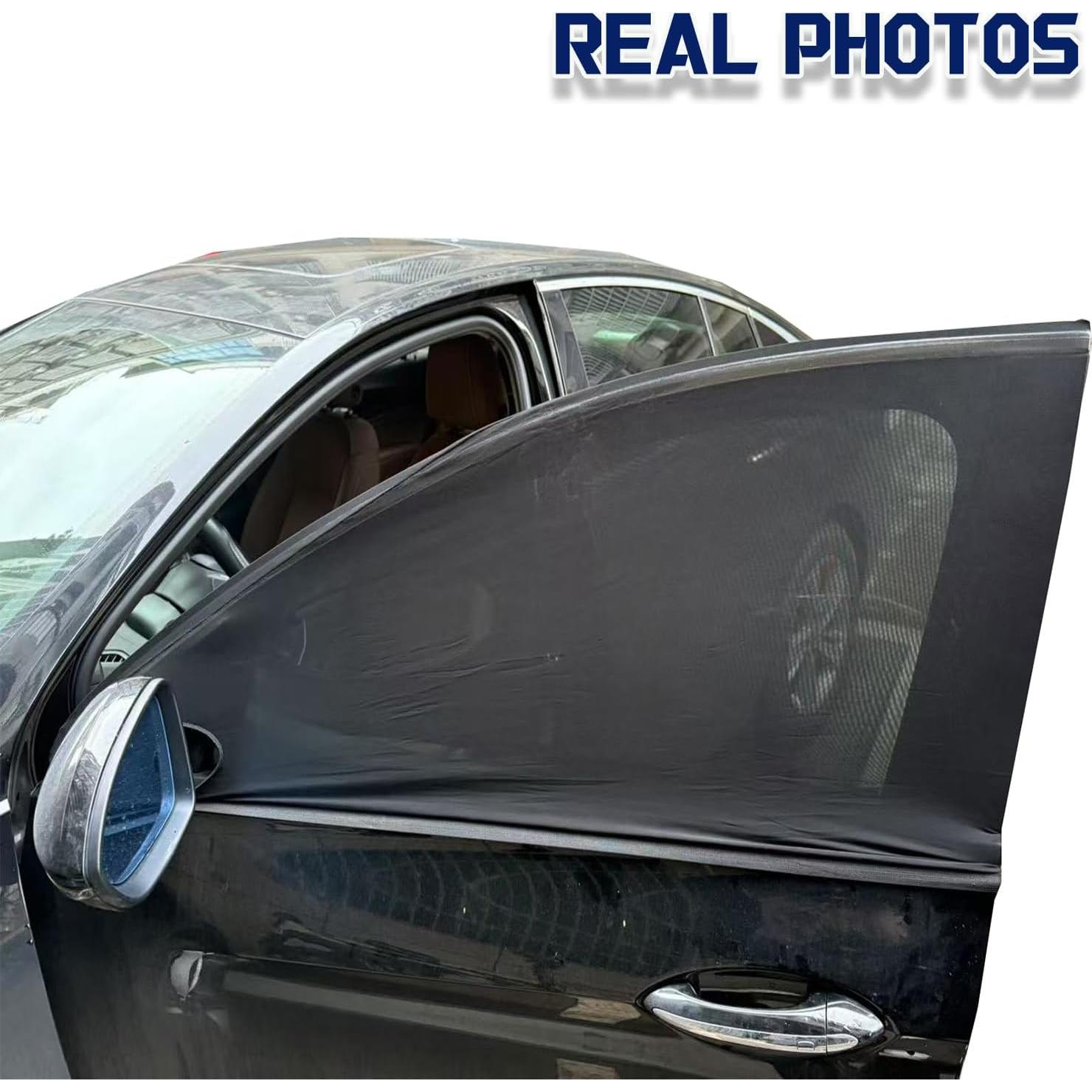 Sombrillas para Ventanas de Coche OUTTDID 2 Pzas UV y Mosquitos