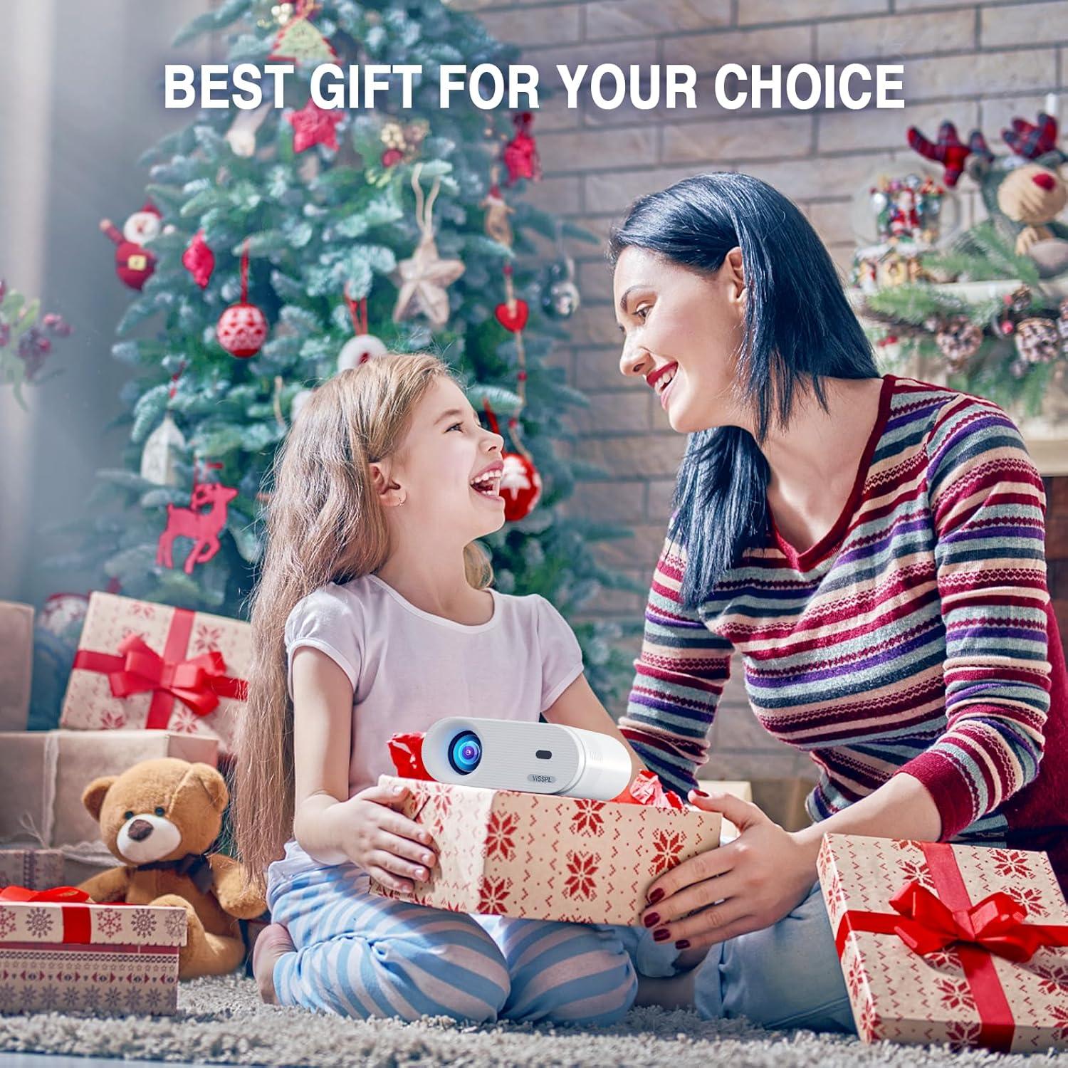 Mini Proyector VISSPL 1080P Portátil con Trípode