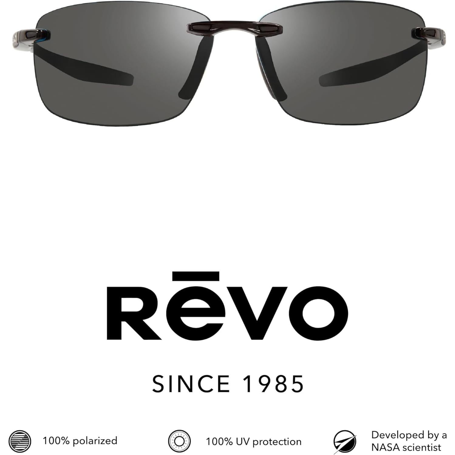 Gafas de sol Revo Descend N polarizadas sin montura - Marco negro