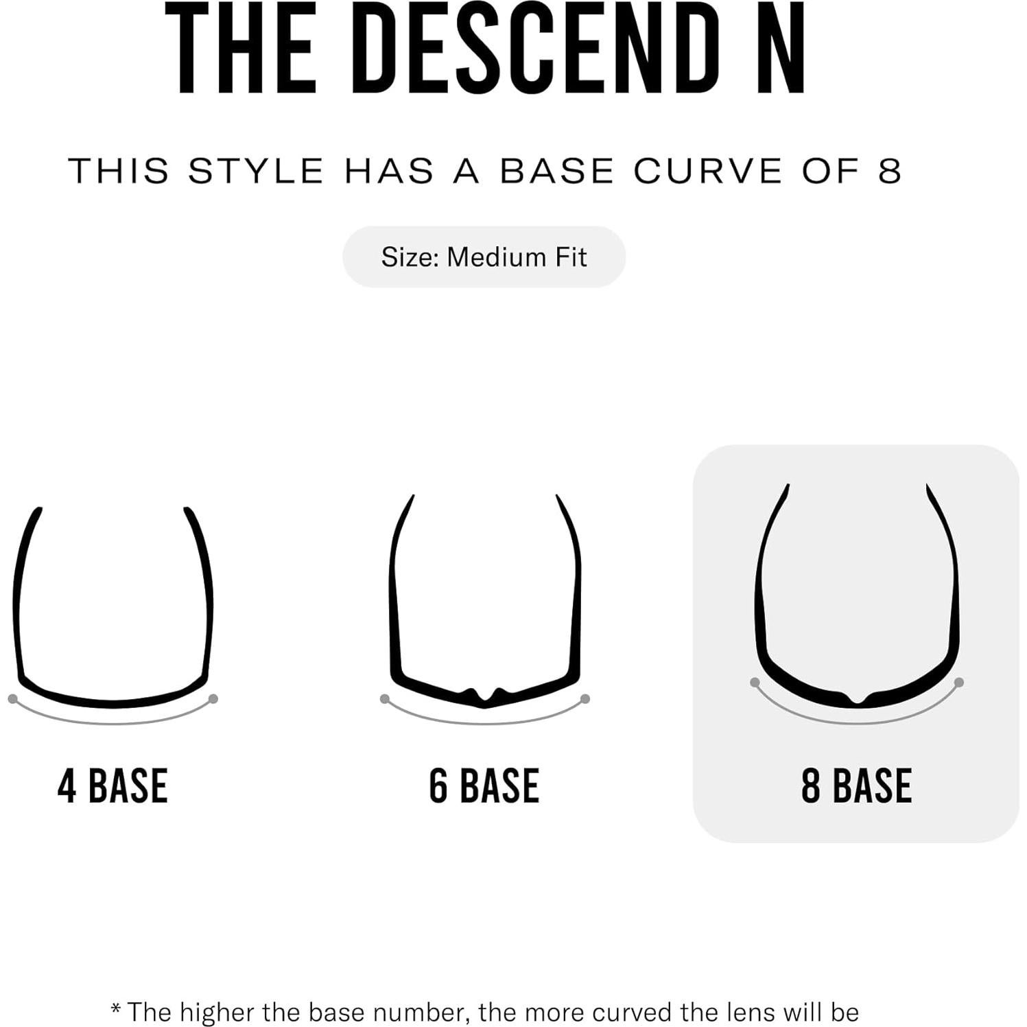 Gafas de sol Revo Descend N polarizadas sin montura - Marco negro