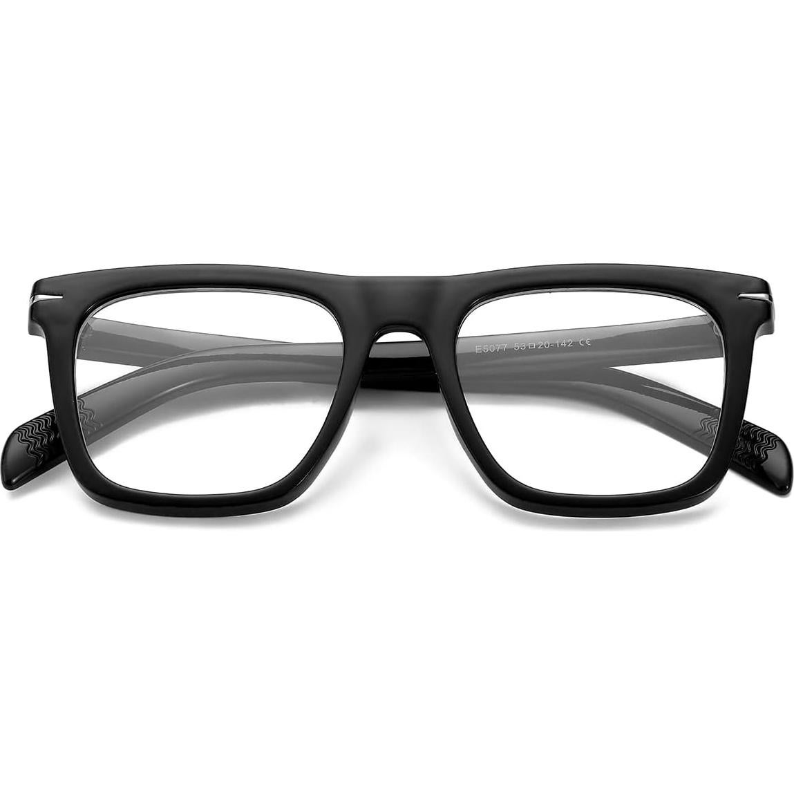 Gafas de Bloqueo de Luz Azul NIDOVIX Cuadradas Unisex - Negro