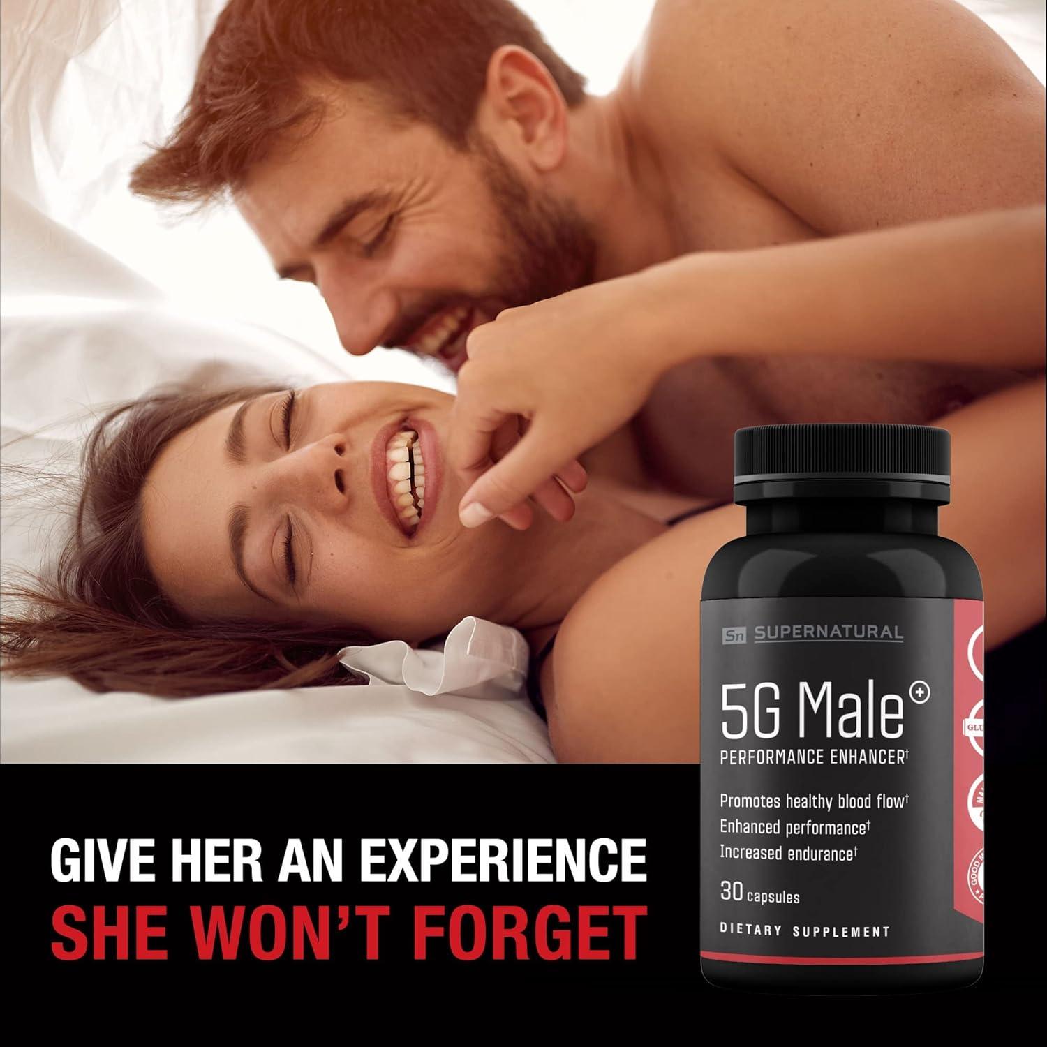 Suplemento Natural 5G Masculino - Aumenta Testosterona y Energía - 30 Cápsulas