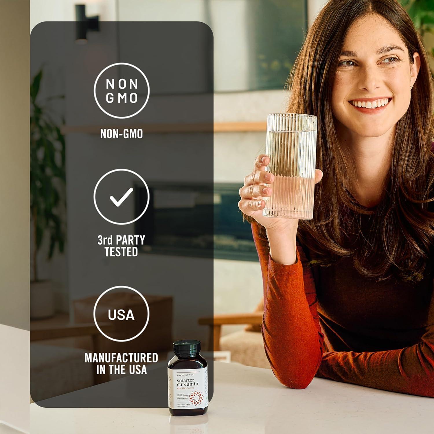 Suplemento de Cúrcuma Smarter Nutrition 400 mg Vegano 60 Softgels