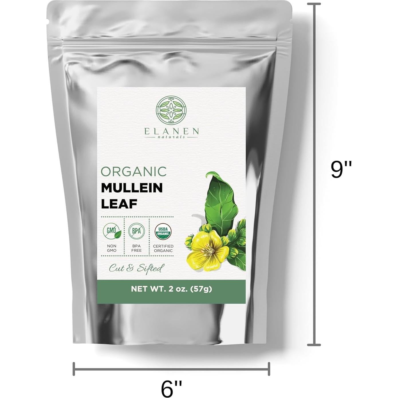 Té de Hoja de Mullein Orgánica Elanen Naturals 57g