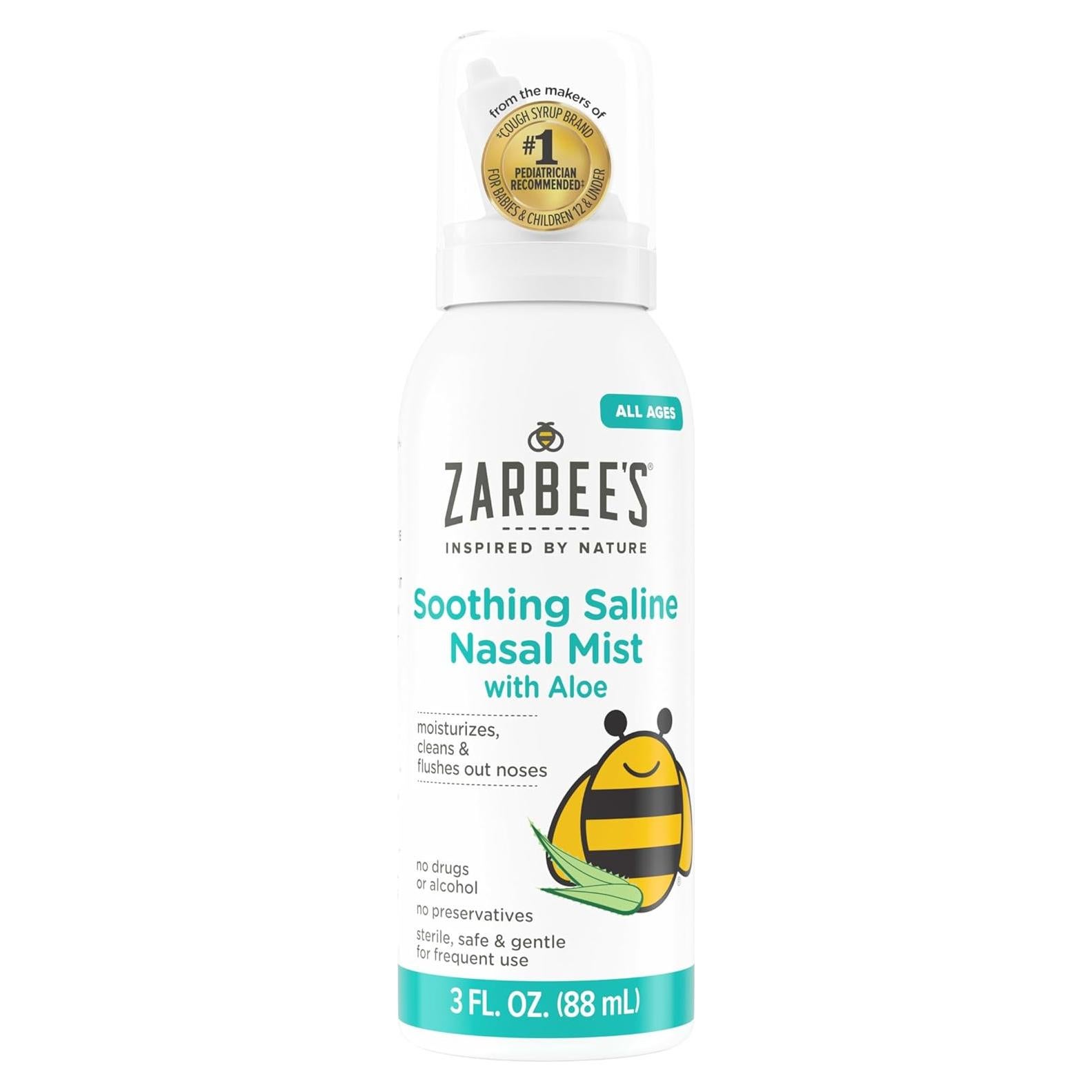 Mist nasal salino Zarbee con aloe 85g para todas las edades