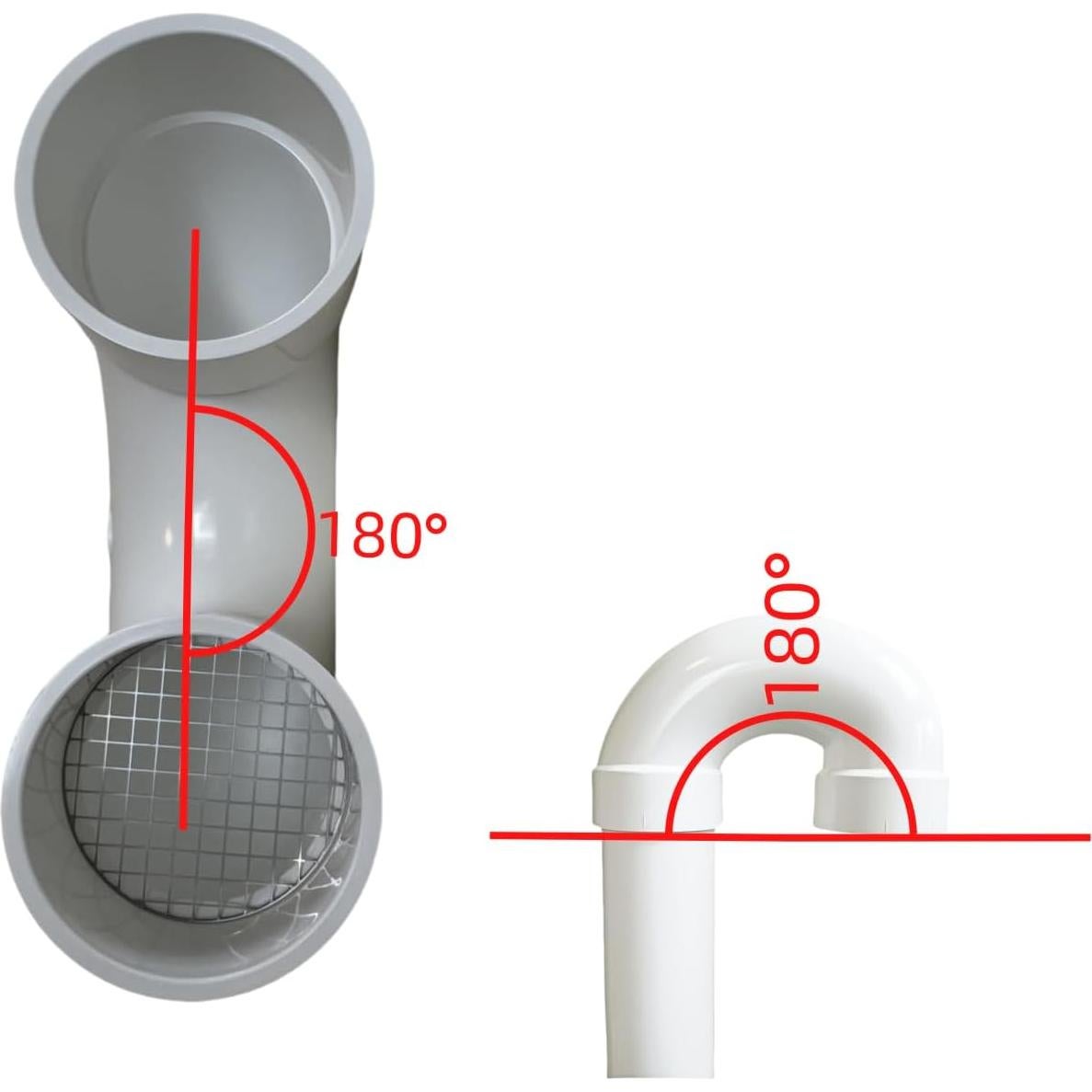 Pantalla de Ventilación PVC 2" LGQF-LL con Malla Acero Inoxidable