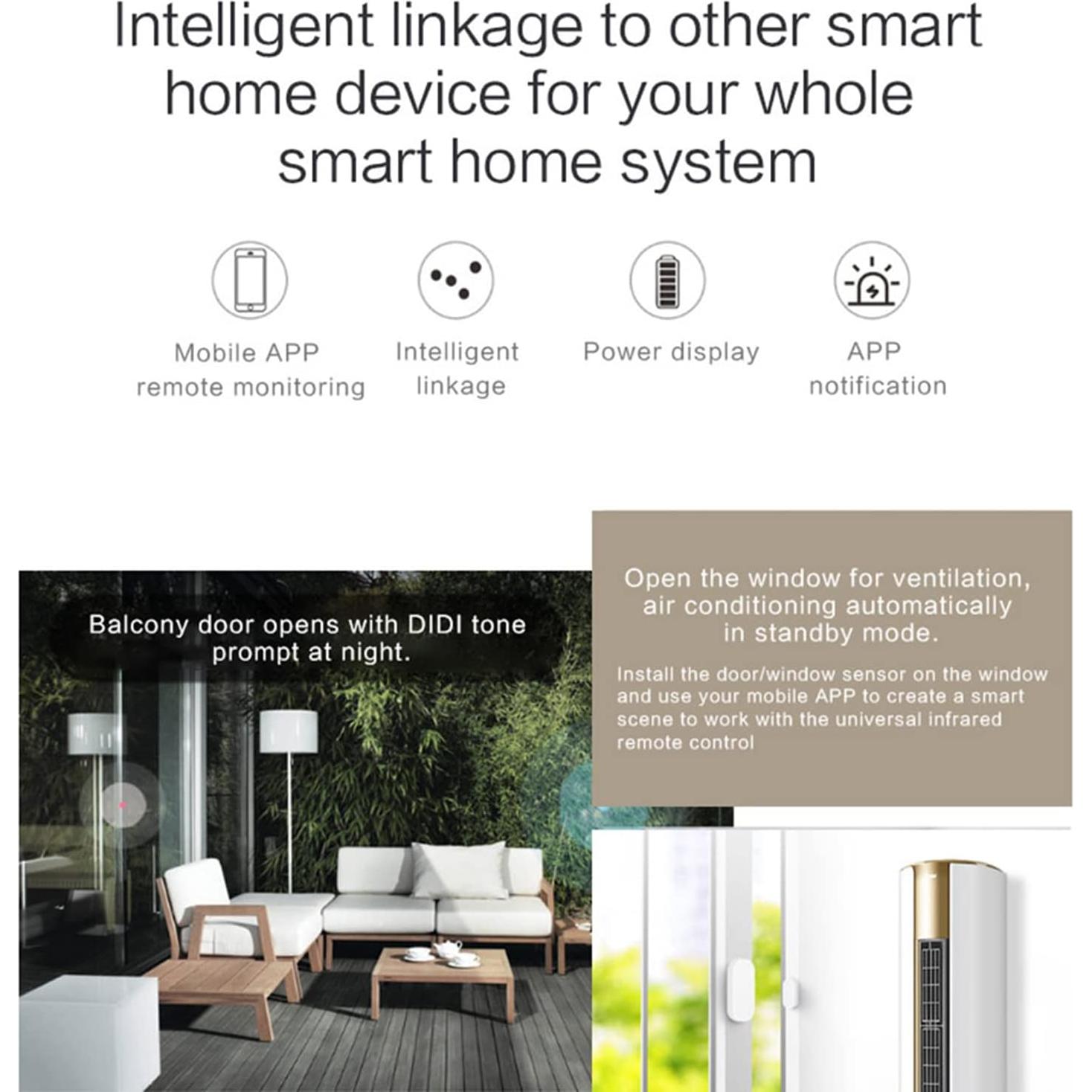 Sensor de Puerta WiFi SENCKIT con Alerta en App y Control por Voz