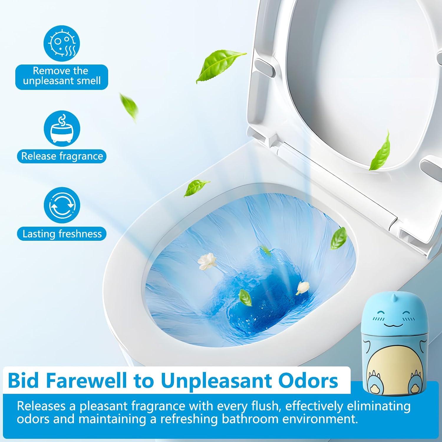 Limpiador de Inodoro Rilafuvu Dinosaurio Azul 283g Automático