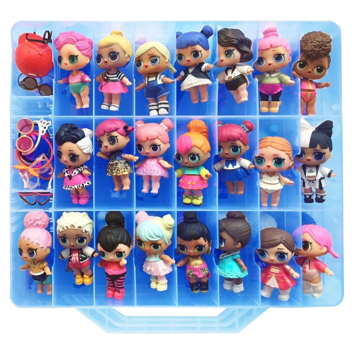 Contenedor de Almacenamiento Doble Lado HOME4 Azul 48 Compartimentos