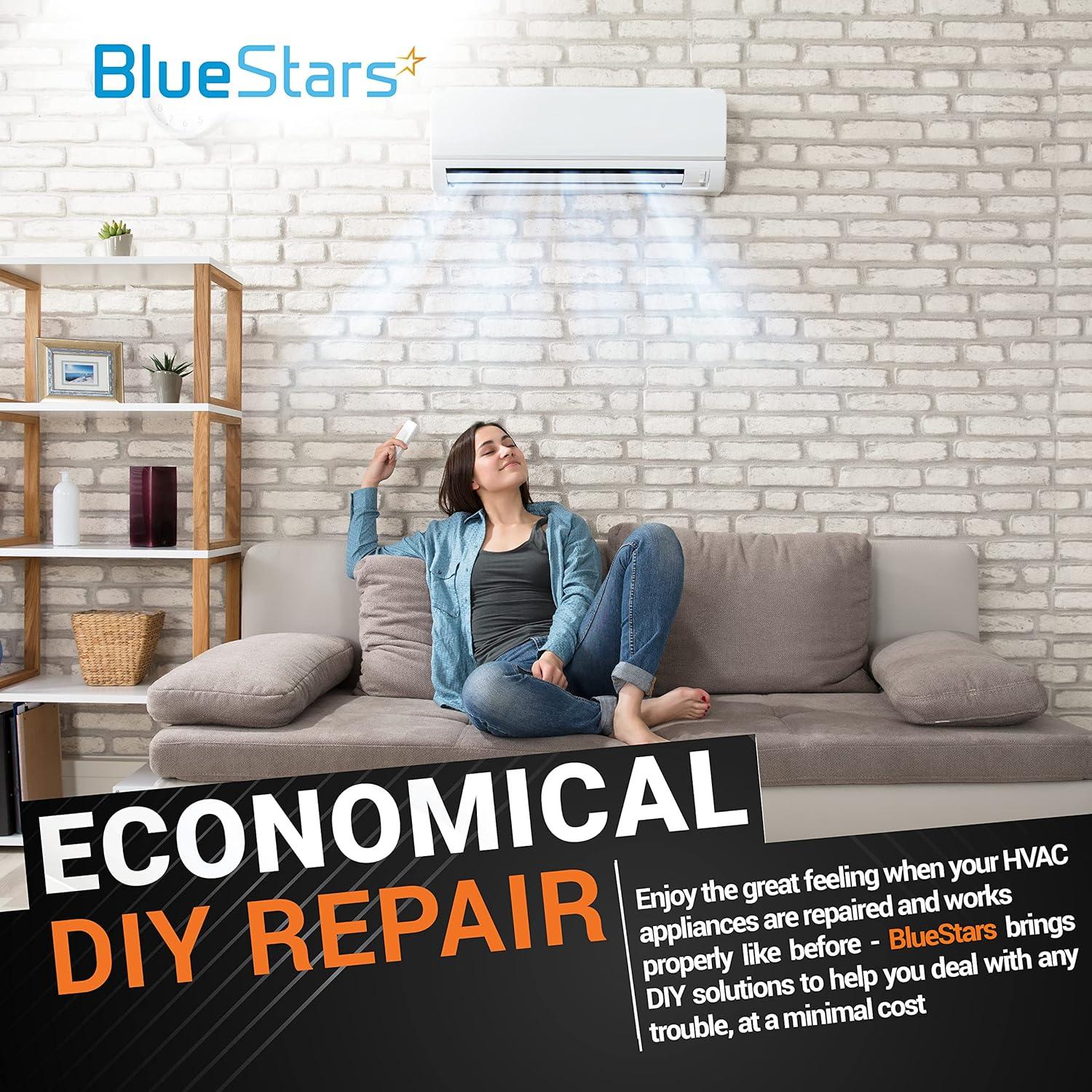 Capacitor Redondo Doble Función 70+7.5 MFD BlueStars - Paquete de 2