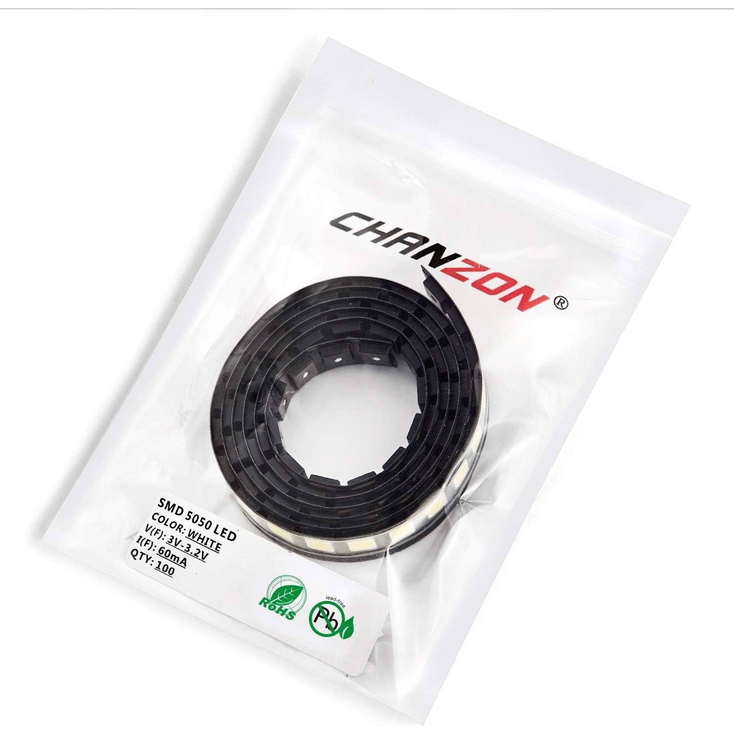 Diodo LED SMD 5050 CHANZON 100 Pcs Blanco 6000K 15-18LM