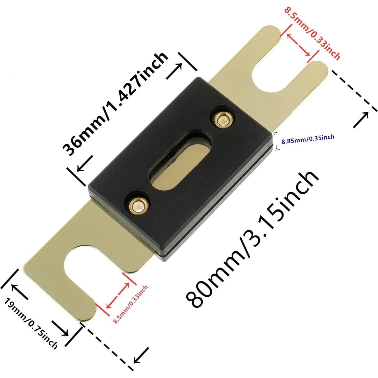 Soporte de Fusible ANL BOJACK 20A con 2 Fusibles 32V