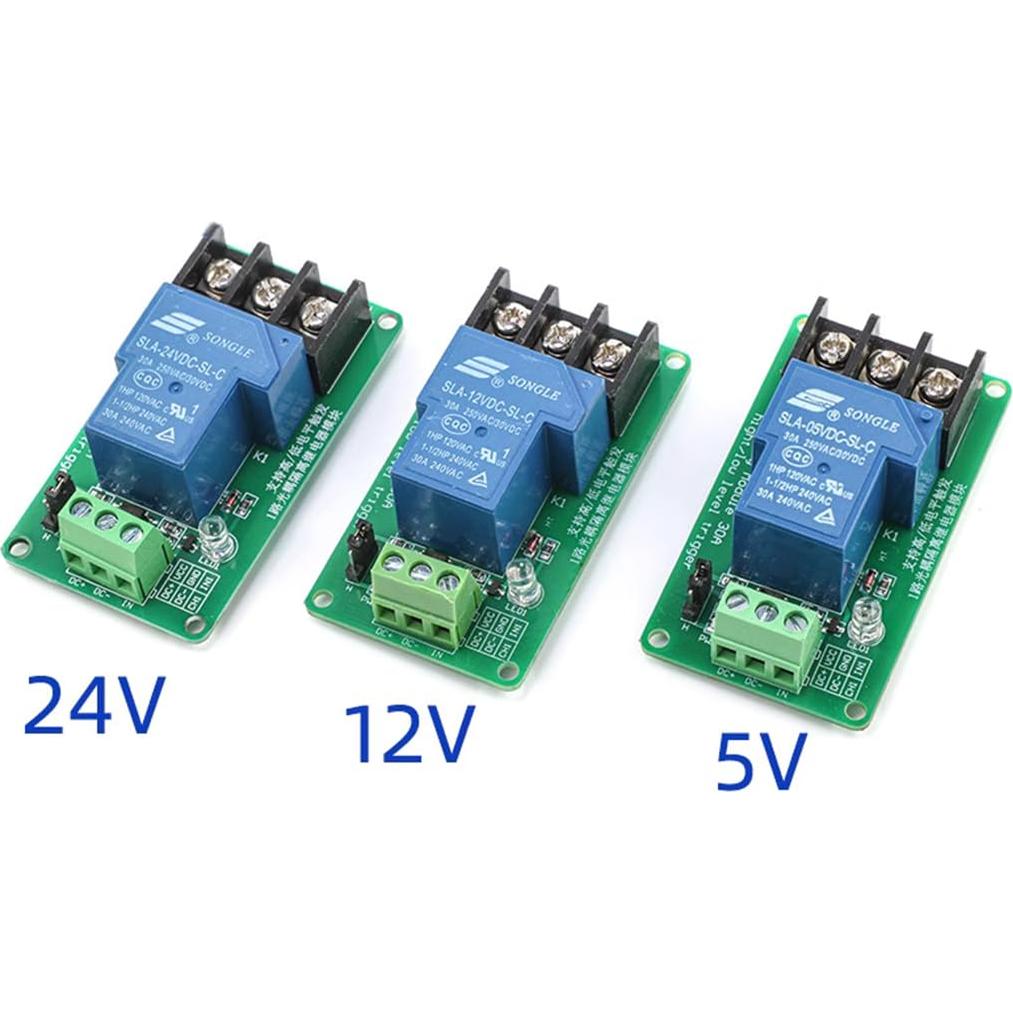 Módulo de Relé 5V 30A HiLetgo Aislación Optoacoplador 2 Pcs