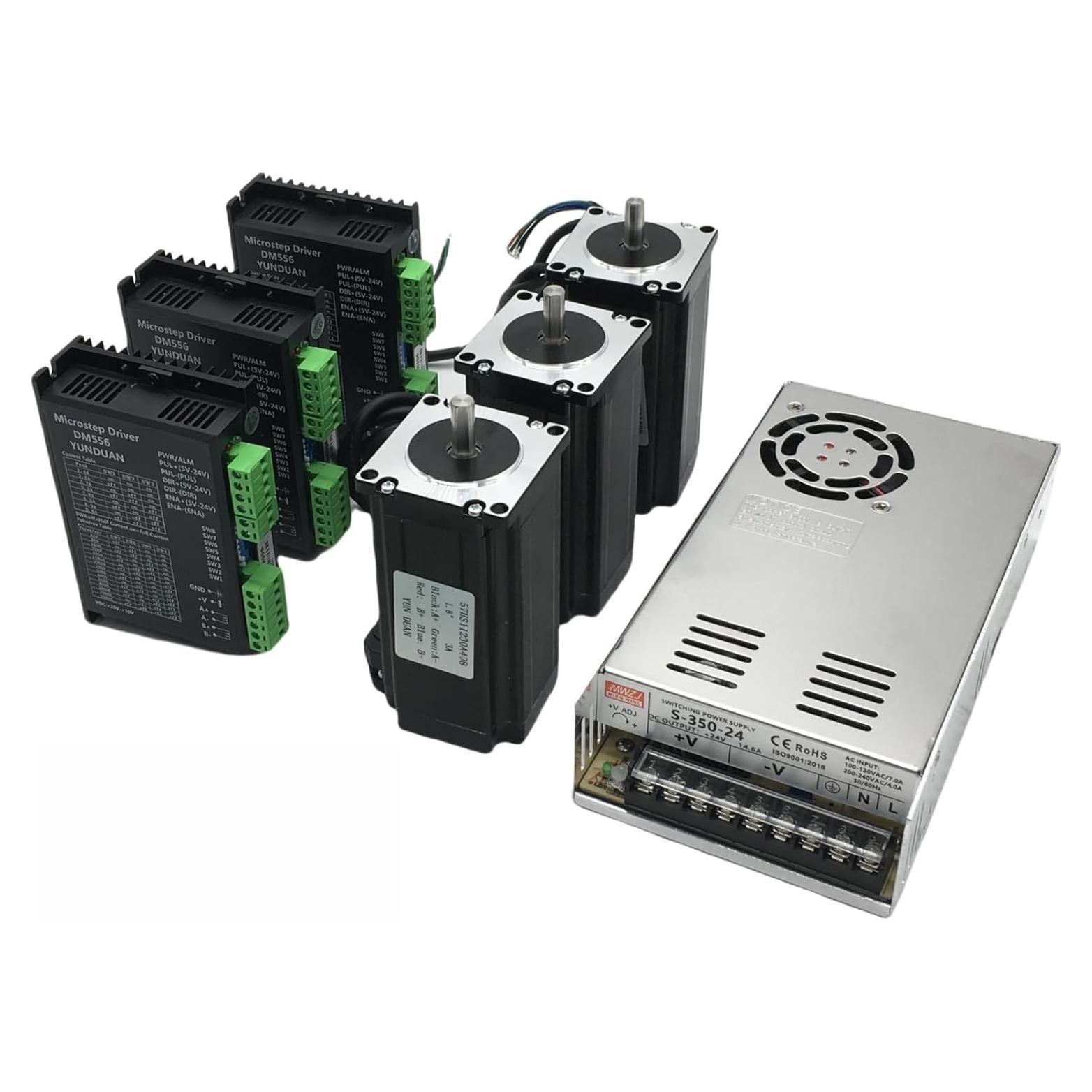 Kit Controlador CNC 3 Ejes TOSEASTARS Motor Nema23 3Nm