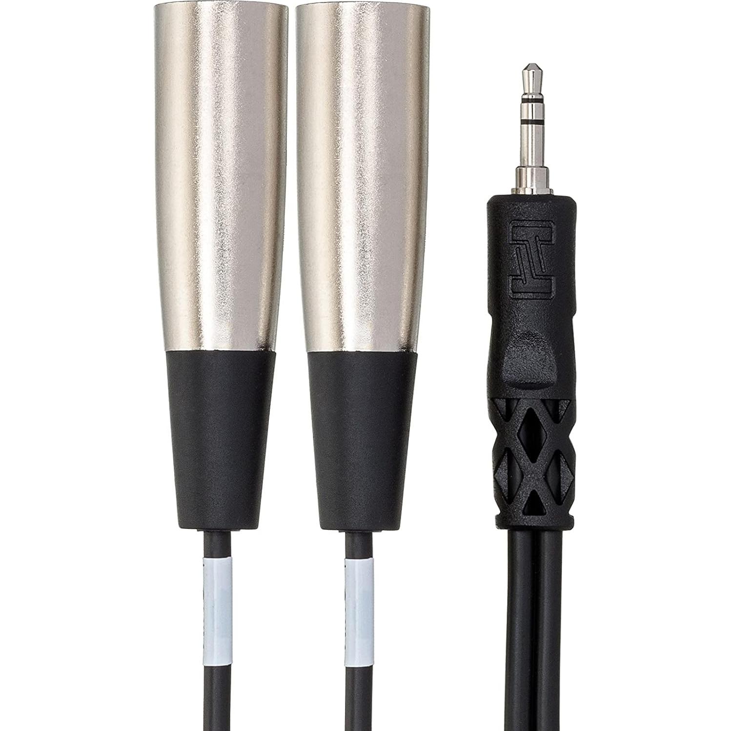 Cable de ruptura estéreos Hosa 3.5 mm TRS a XLR y 1/4 TS