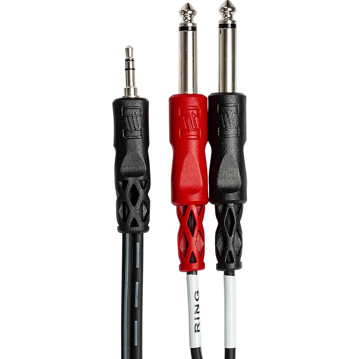 Cable de ruptura estéreos Hosa 3.5 mm TRS a XLR y 1/4 TS