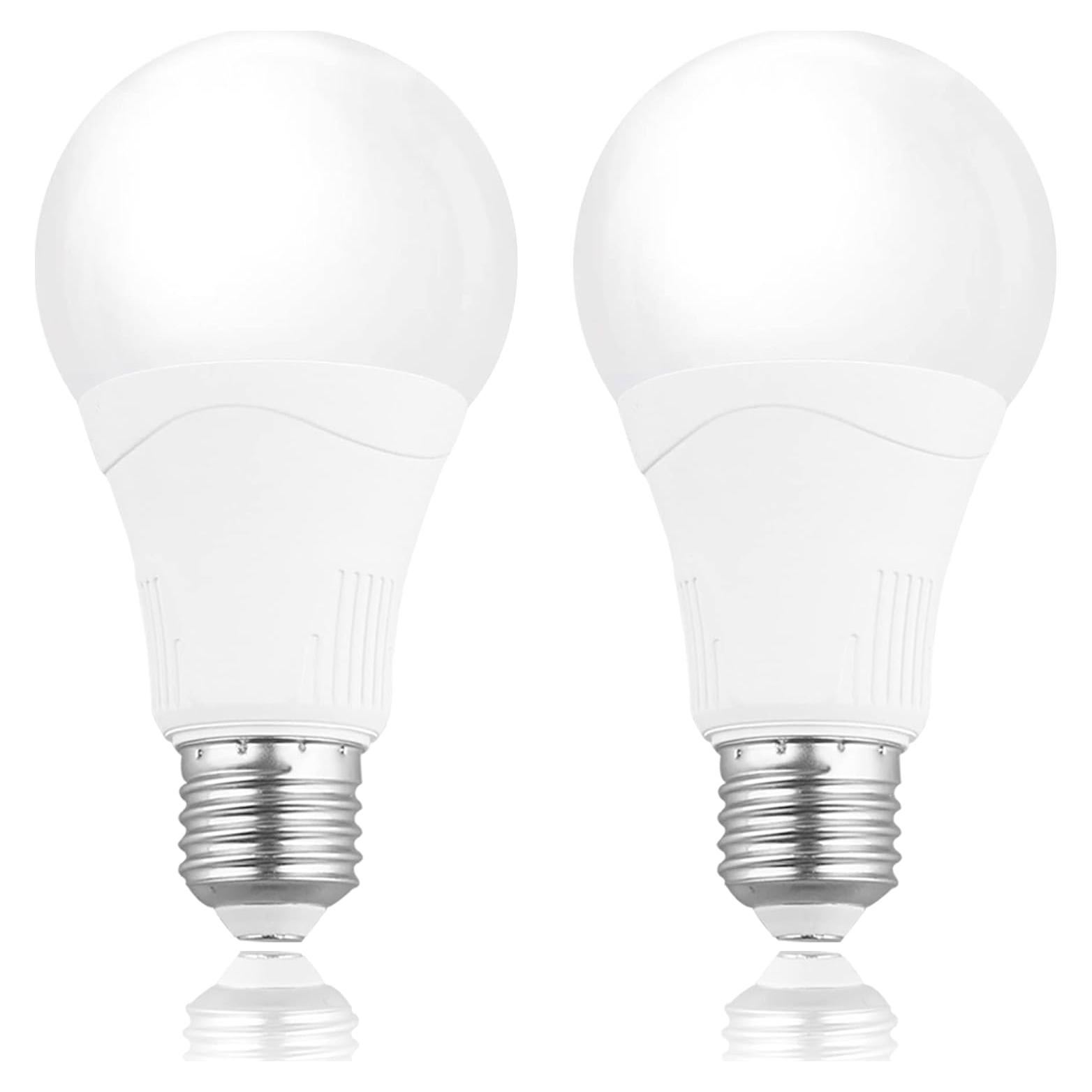 Bombillas de luz A21 E26 15W 5000K con sensor de movimiento