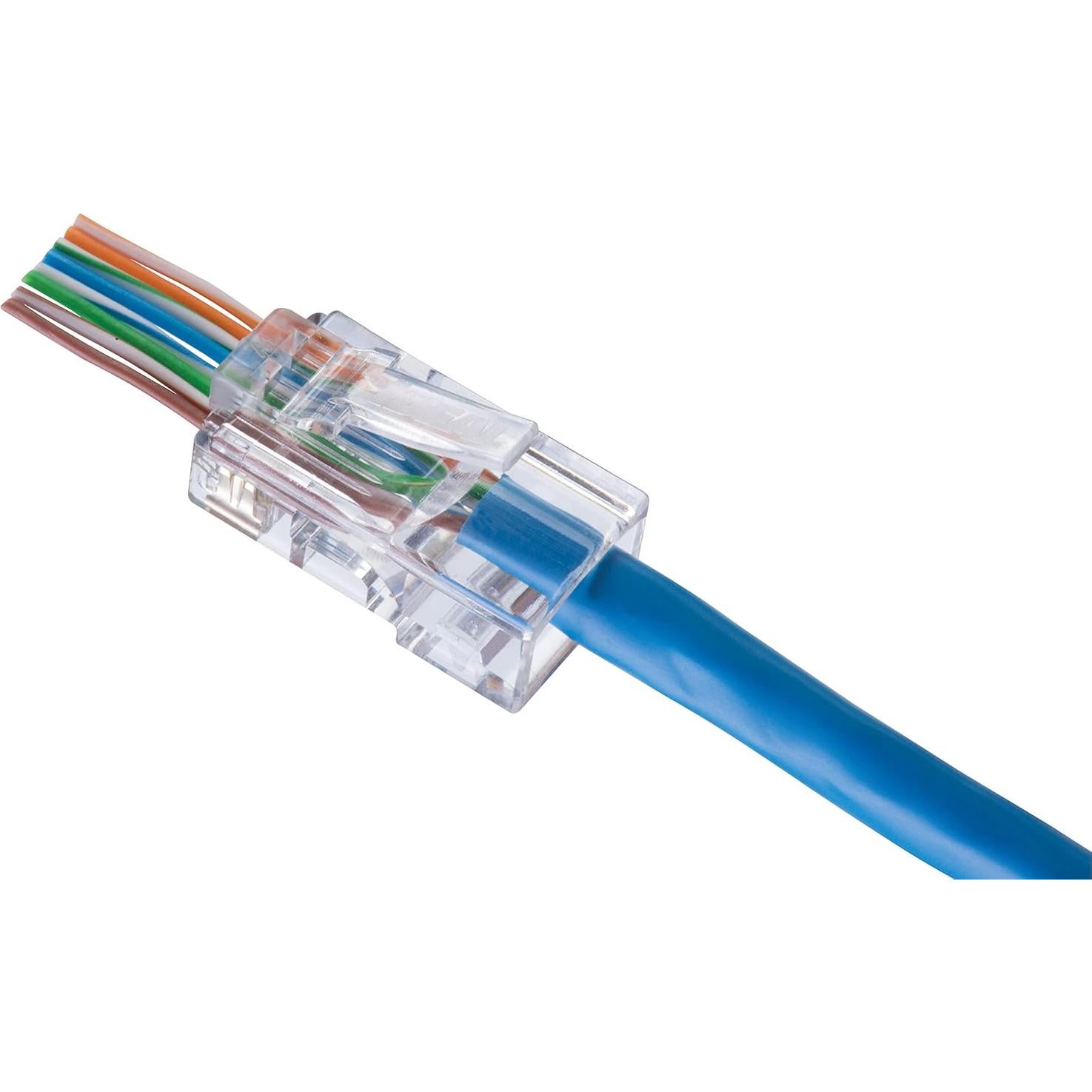 Conector Modular RJ-45 8P8C Ideal 85-370 para CAT5e - 25 Unidades