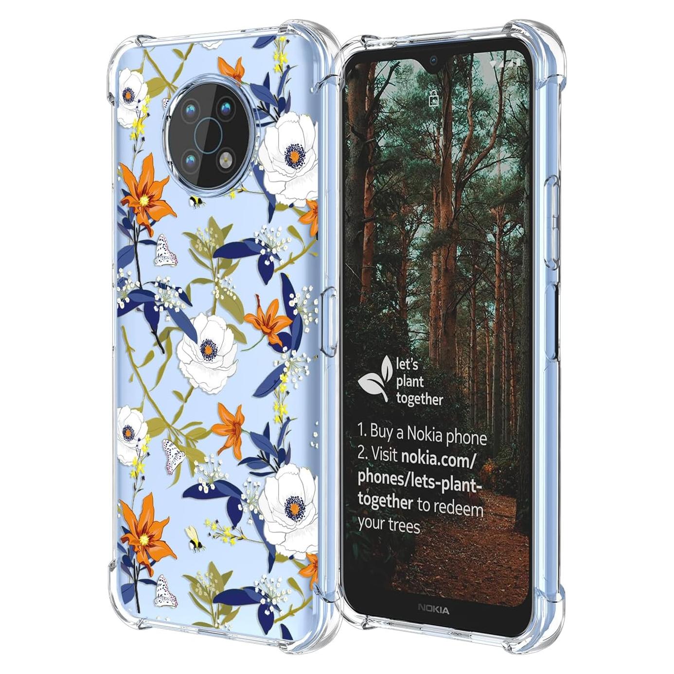Funda TPU Floral para Nokia G50 - Protección Antigolpes