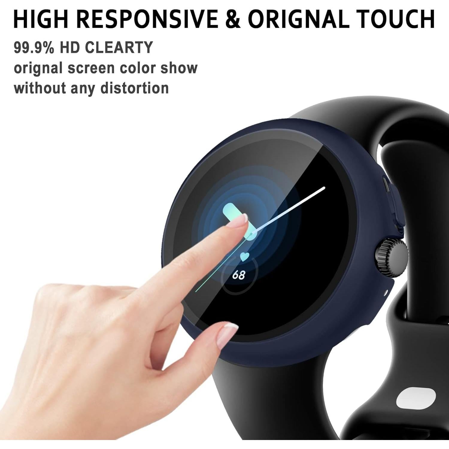 Paquete de 3 fundas para Google Pixel Watch 41mm - SOLOLUP