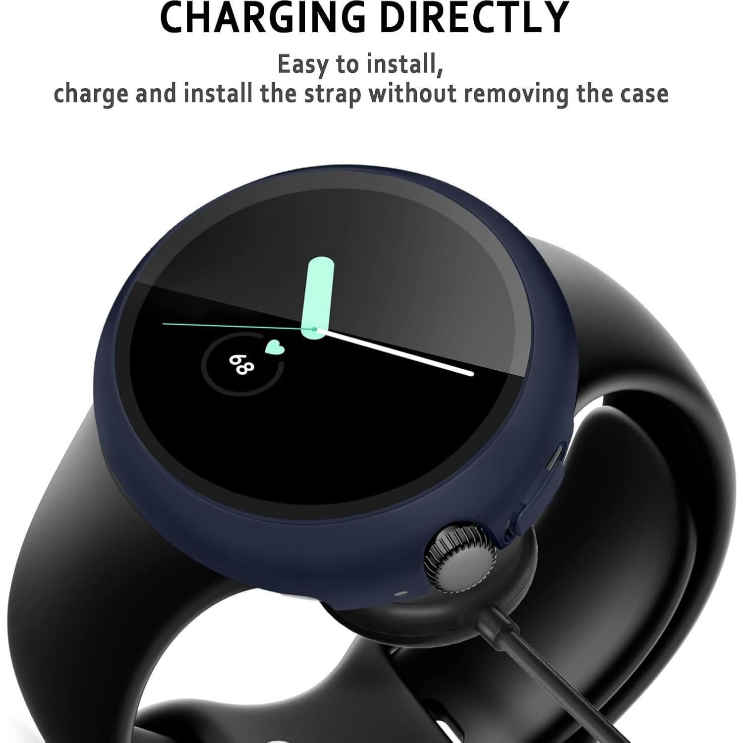 Paquete de 3 fundas para Google Pixel Watch 41mm - SOLOLUP