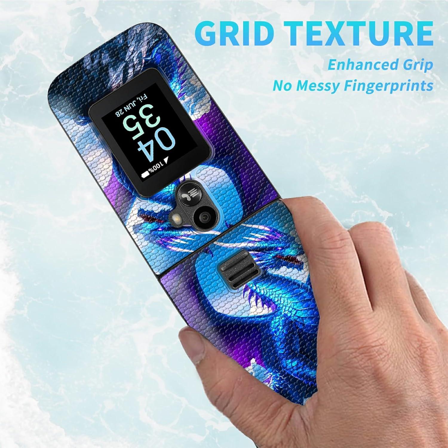 Funda Dikoer para TCL Flip 3 T435 (2024) con Protector Vidrio