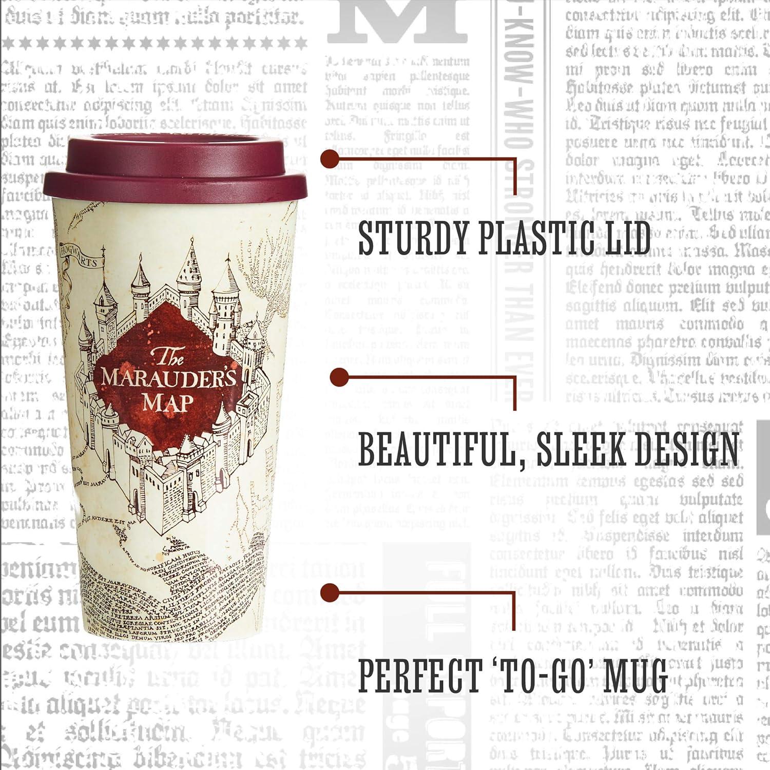 Taza de Viaje Paladone Harry Potter Mapa de Merodeadores 450ml