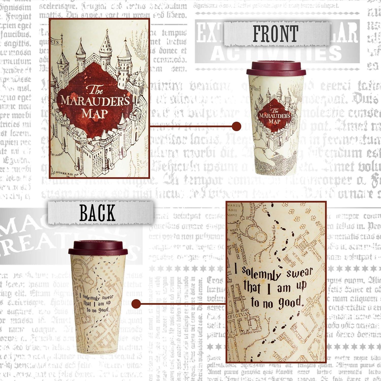 Taza de Viaje Paladone Harry Potter Mapa de Merodeadores 450ml