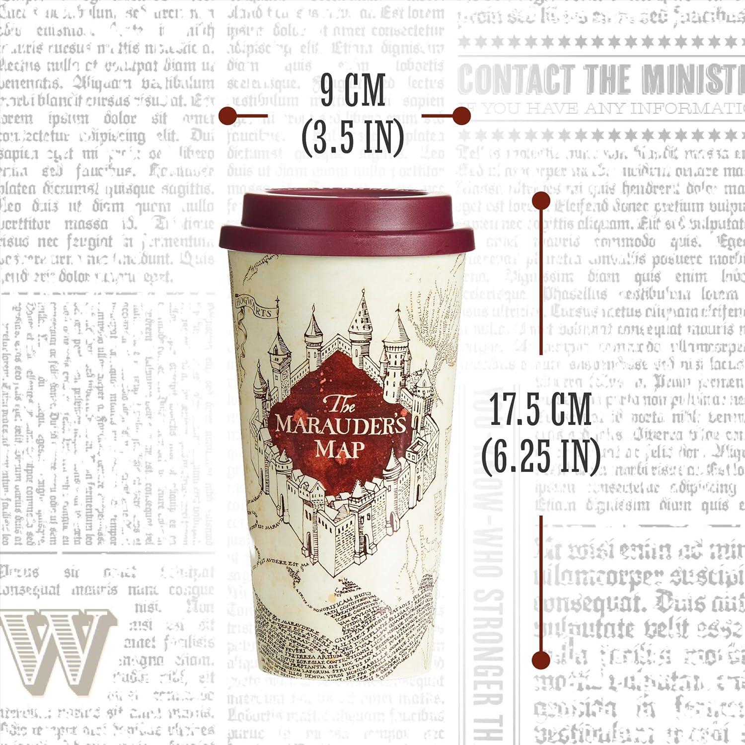 Taza de Viaje Paladone Harry Potter Mapa de Merodeadores 450ml