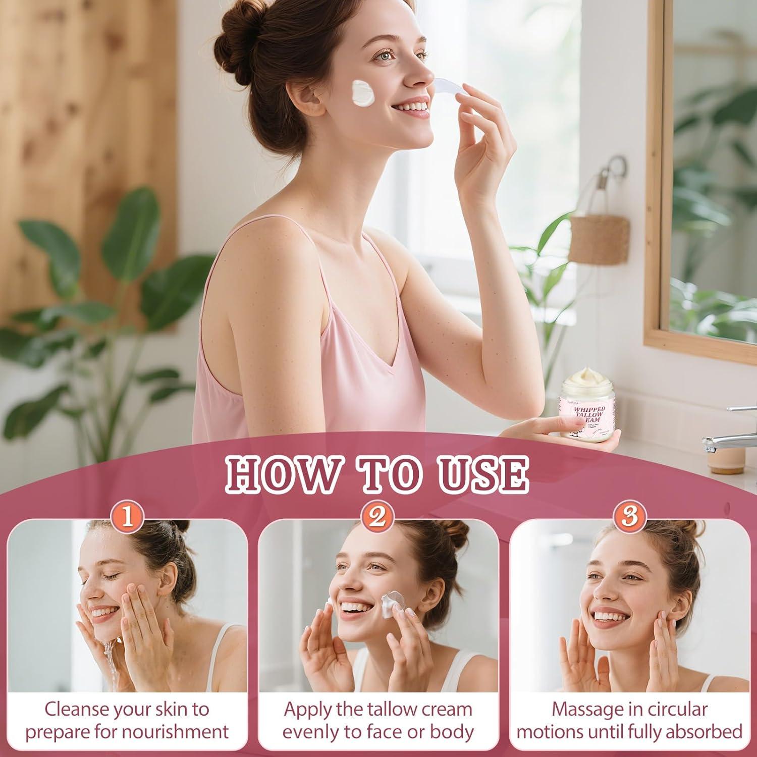 Crema Hidratante Facial de Grasa de Res GARPGONA 220g Nube